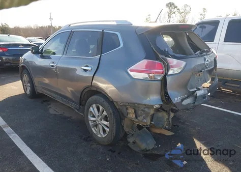 2015 Nissan Rogue Sv z USA, uszkodzony, nr VIN KNMAT2MVXFP541716
